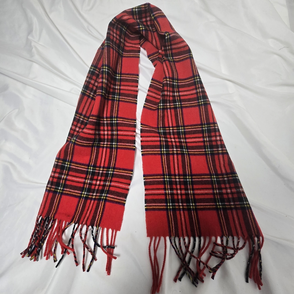 Red Plaid Women's Scarf